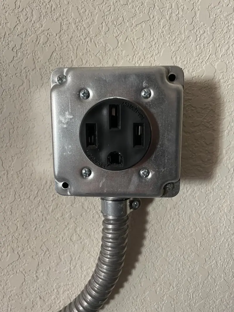 NEMA 14-50 outlet installed for Electrical Panel Upgrade in Isle of Palms